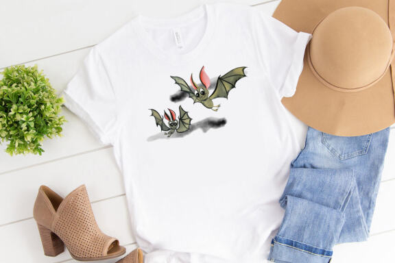 Halloween Bats - Free Sublimation Illustration