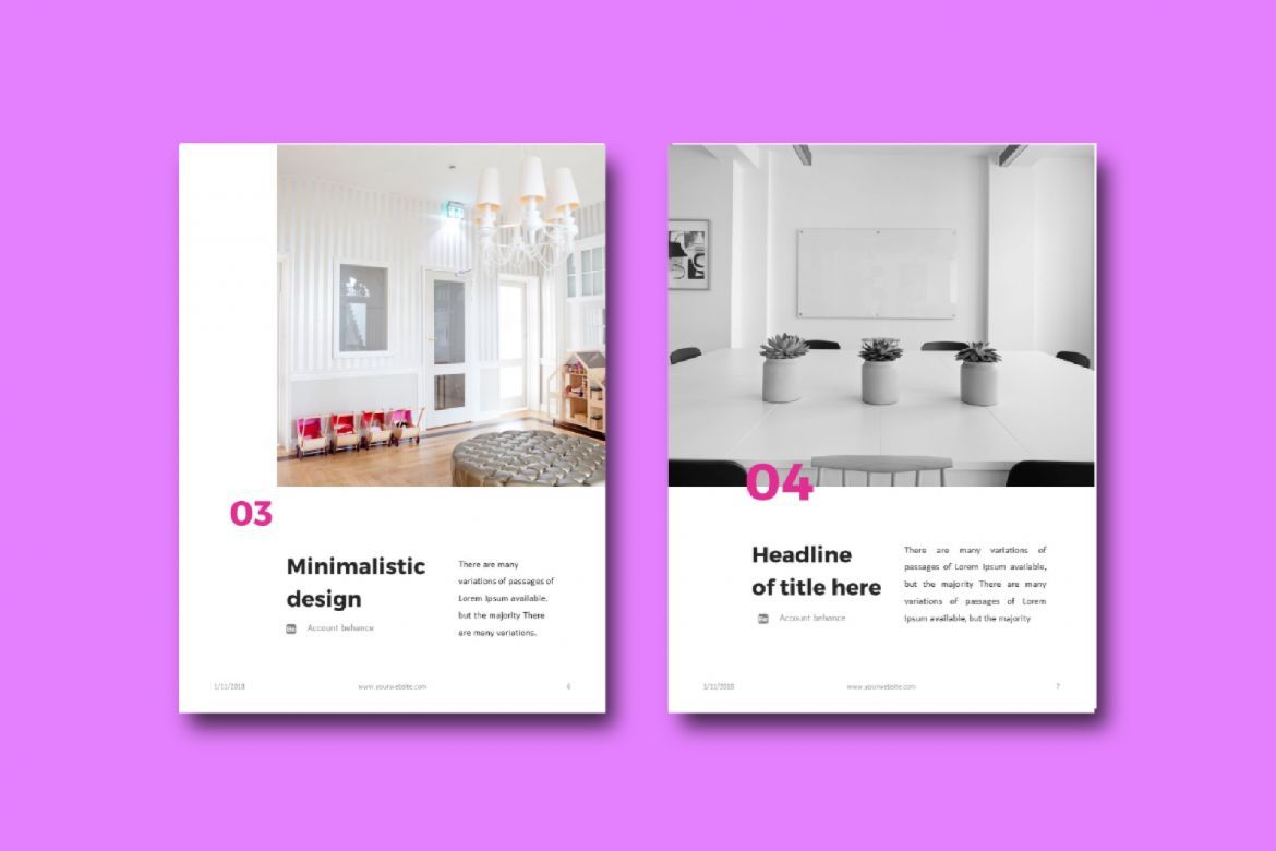 16 Pages Furniture eBook Template PowerPoint - view 4