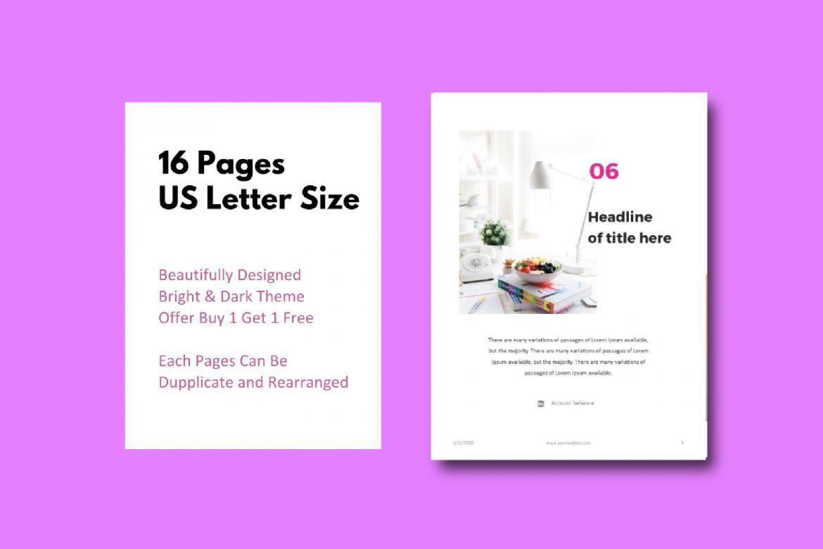 16 Pages Furniture eBook Template PowerPoint - view 5