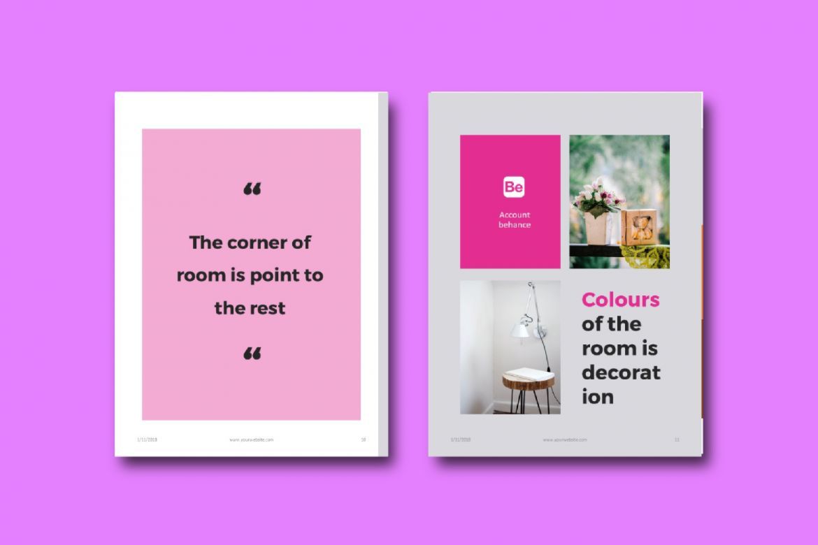 16 Pages Furniture eBook Template PowerPoint - view 6