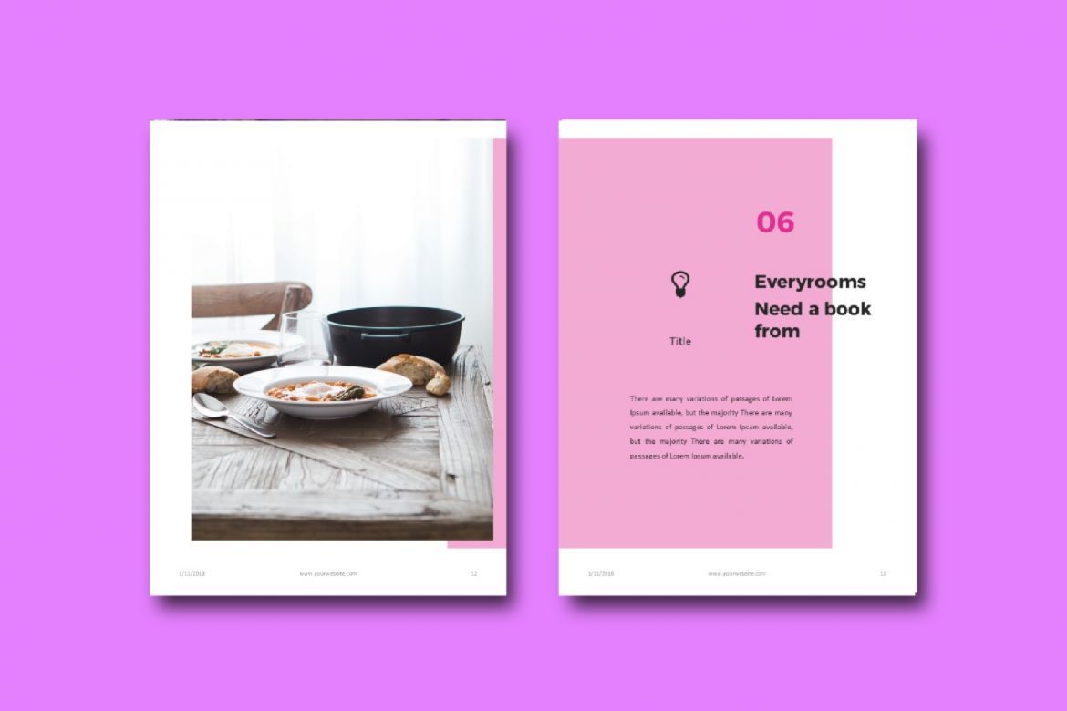 16 Pages Furniture eBook Template PowerPoint - view 7