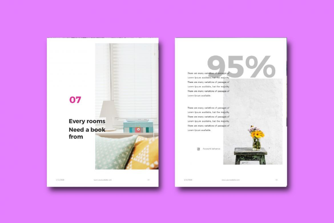 16 Pages Furniture eBook Template PowerPoint - view 8