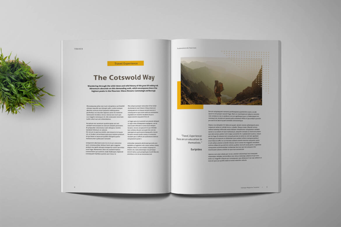 Traveo - Free Magazine Template alternate