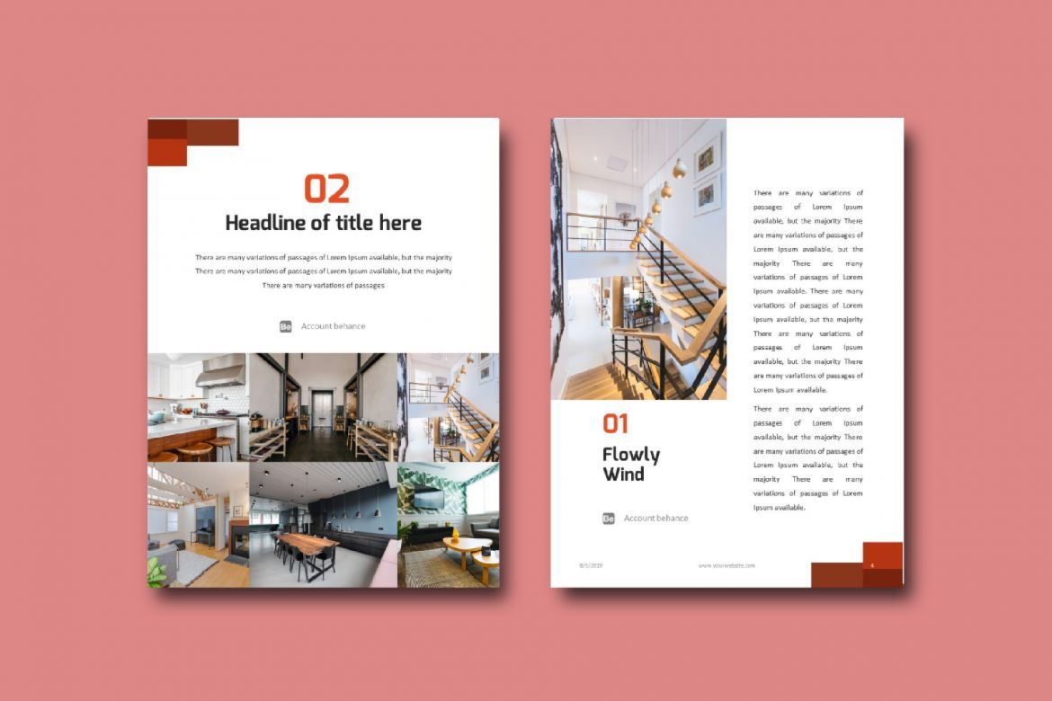 16 Pages Interior eBook Template PowerPoint - view 4