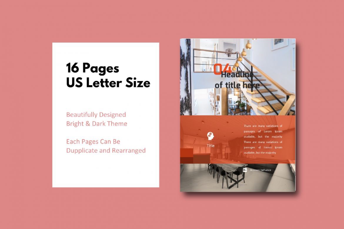 16 Pages Interior eBook Template PowerPoint - view 5