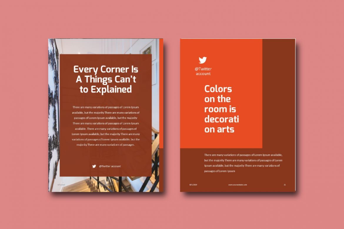 16 Pages Interior eBook Template PowerPoint - view 7