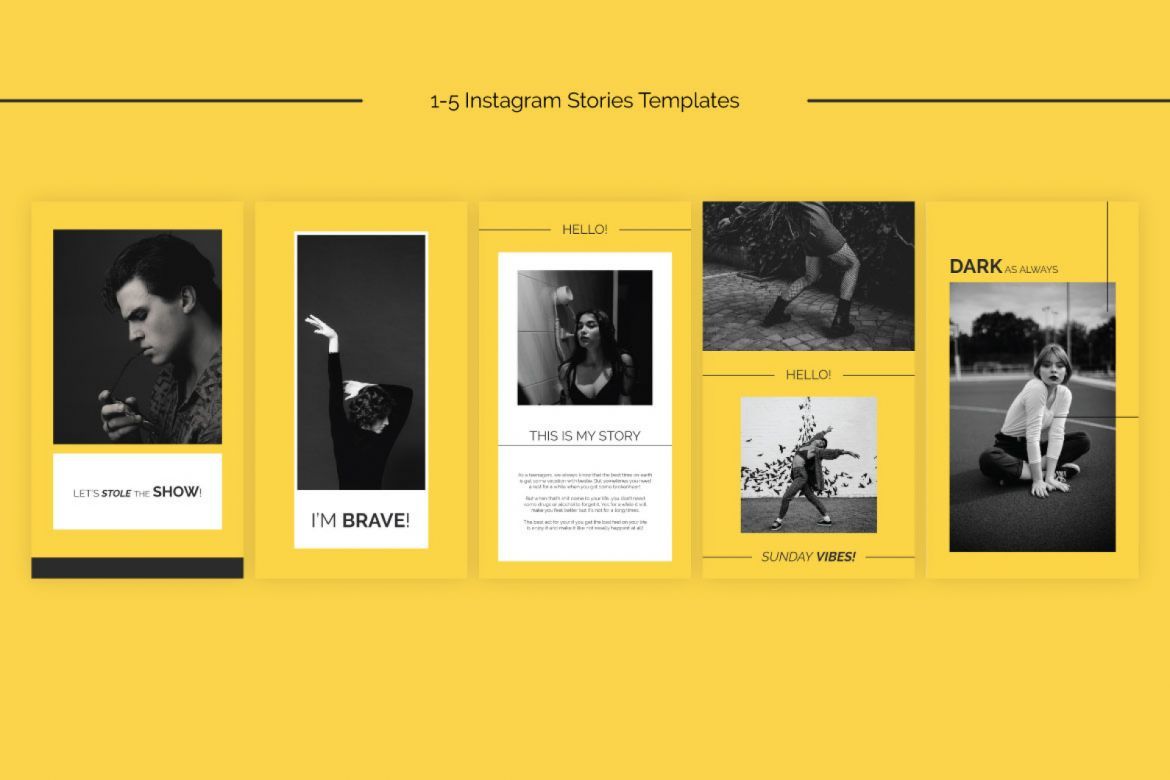 Yellkie Instagram Stories Templates - view 5