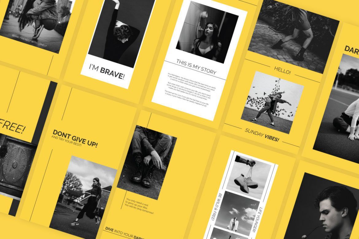 Yellkie Instagram Stories Templates - view 7