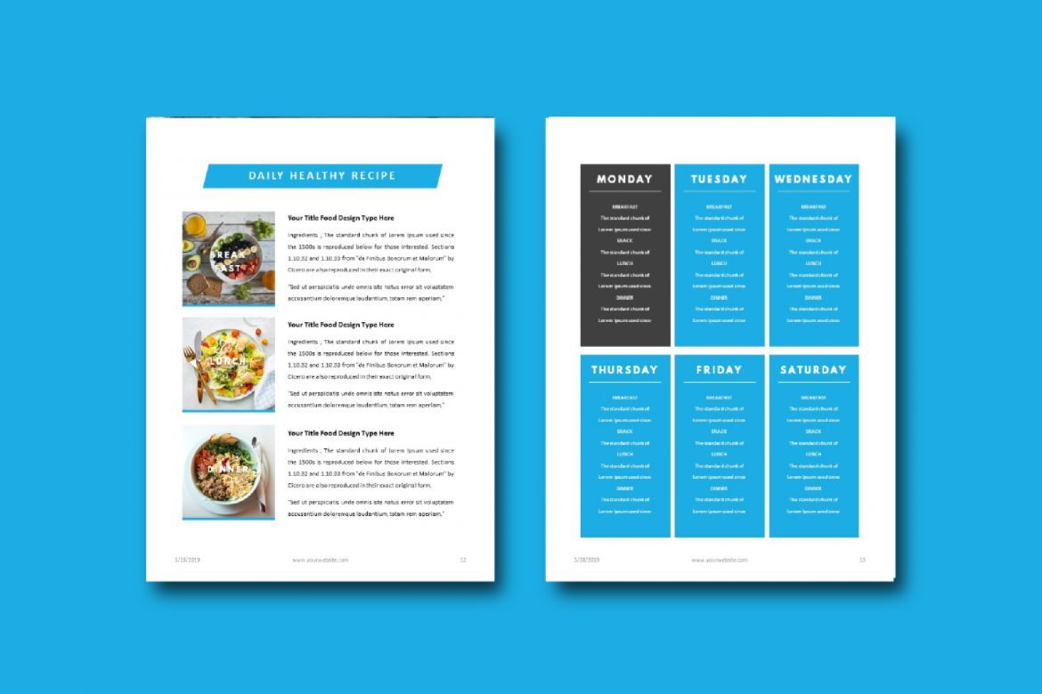 16 Pages Fitness Bold eBook Template PowerPoint - view 7