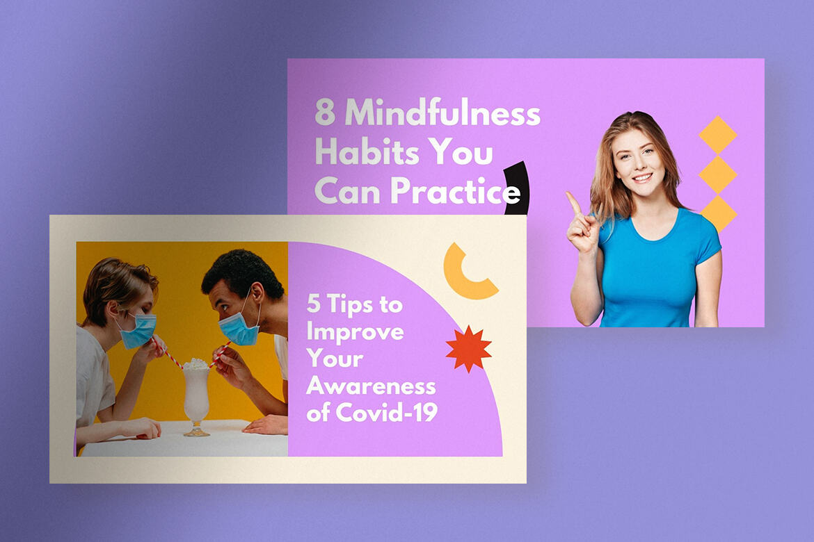 Mindful Tips Youtube Thumbnails FREE Canva alternate