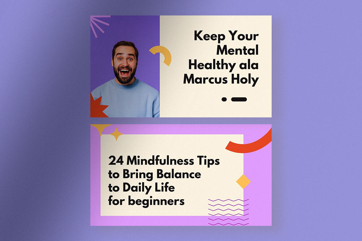 Mindful Tips Youtube Thumbnails FREE Canva - view 3