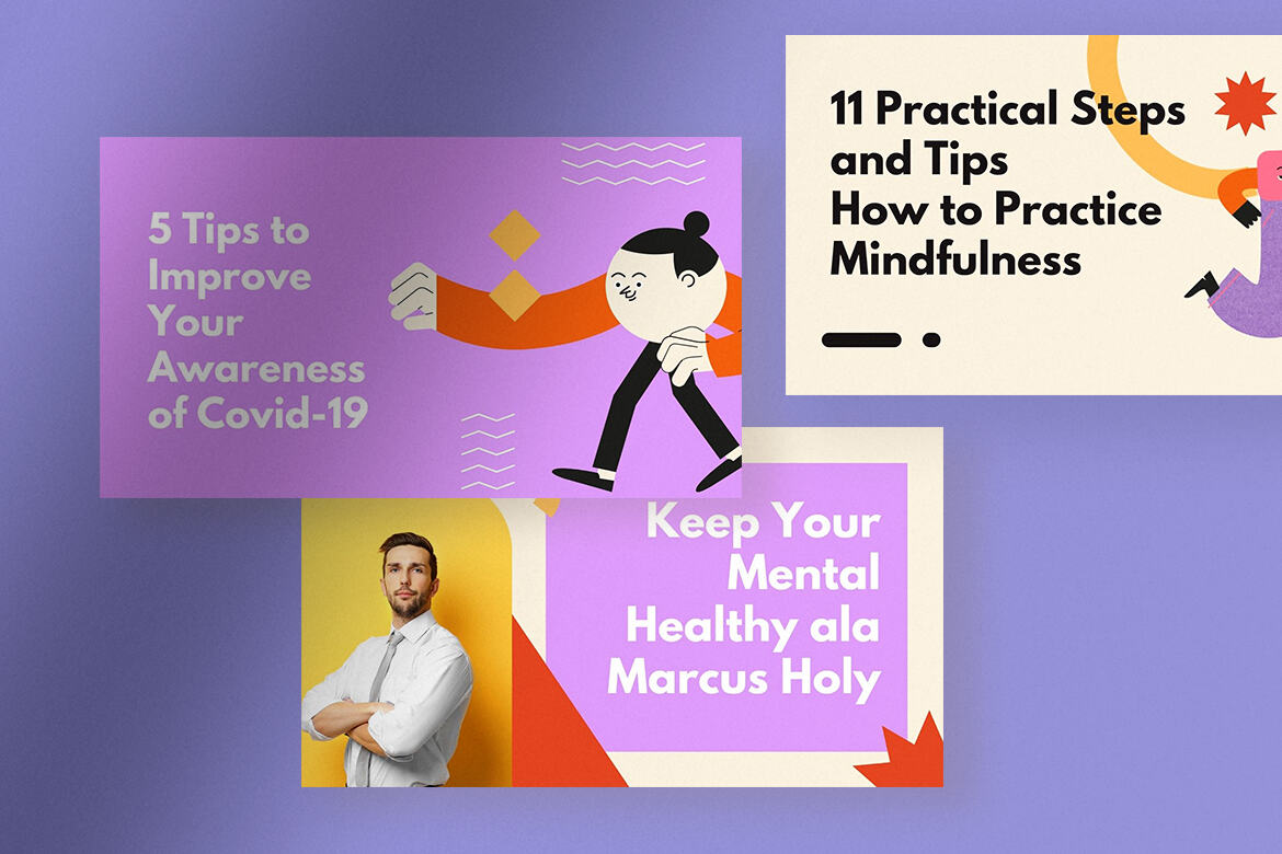 Mindful Tips Youtube Thumbnails FREE Canva - view 4