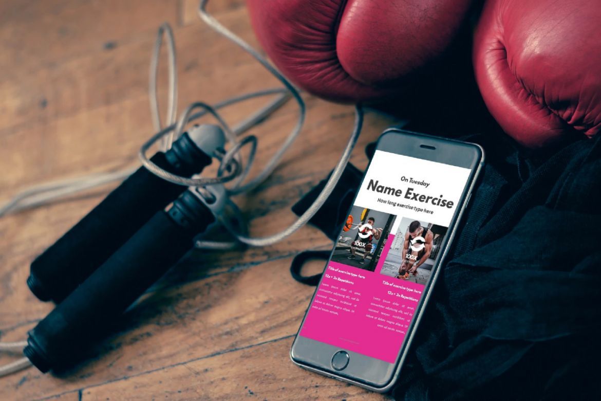 16 Pages Fitness Girl eBook Template PowerPoint alternate