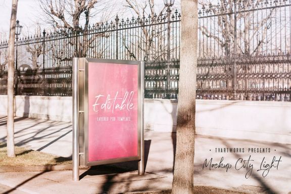 City Light Board Mockup 19