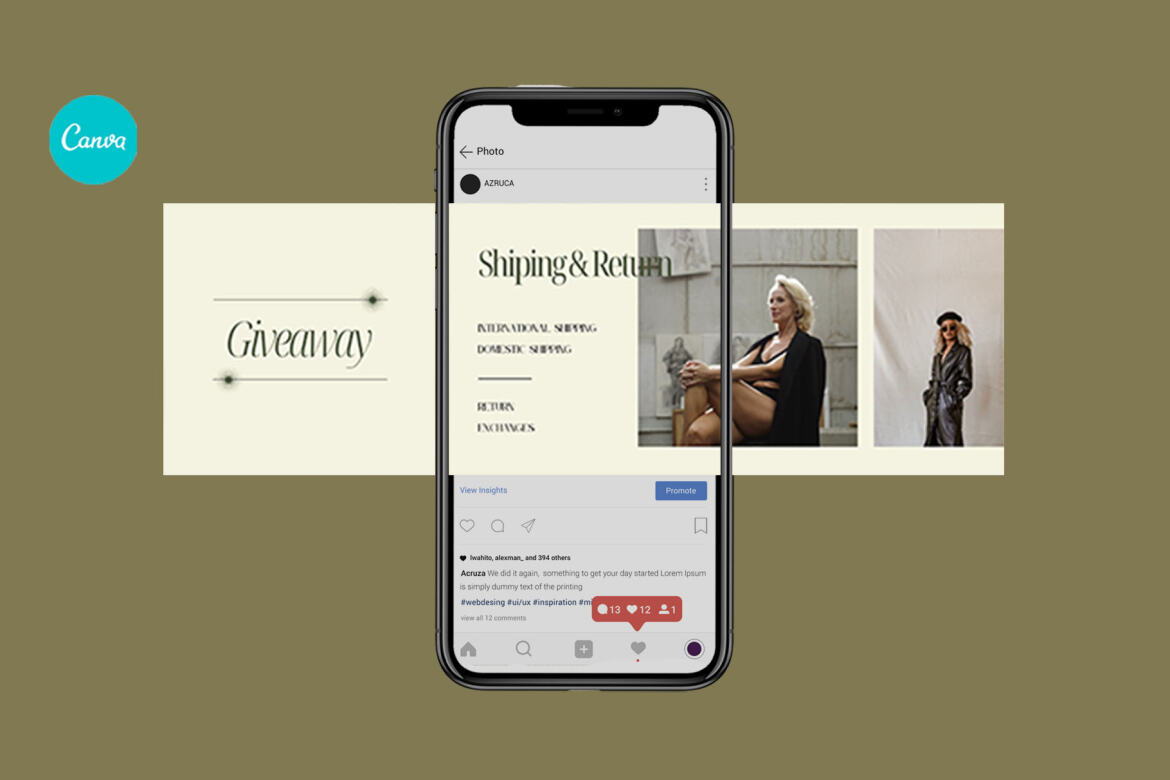 Gallery Fashion Puzzle Instagram | Free CANVA Template - view 3