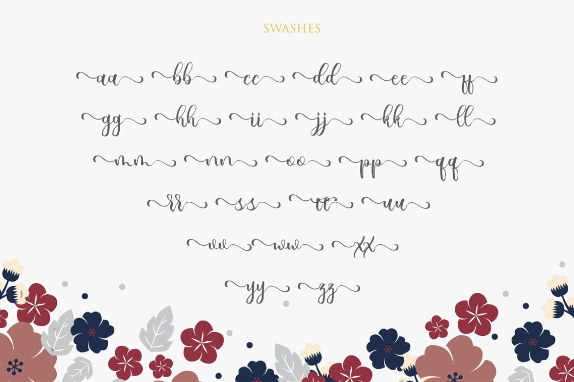 allicia script - Free Font - view 6