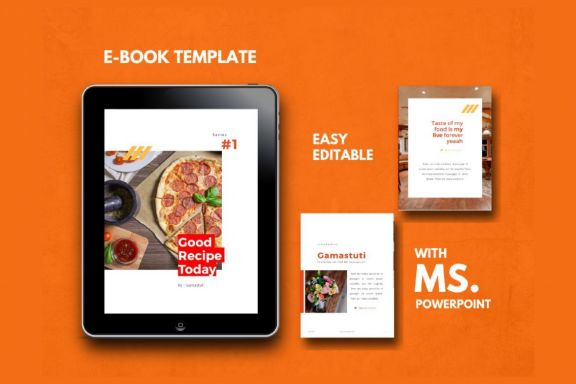 16 Pages Recipe eBook Template PowerPoint