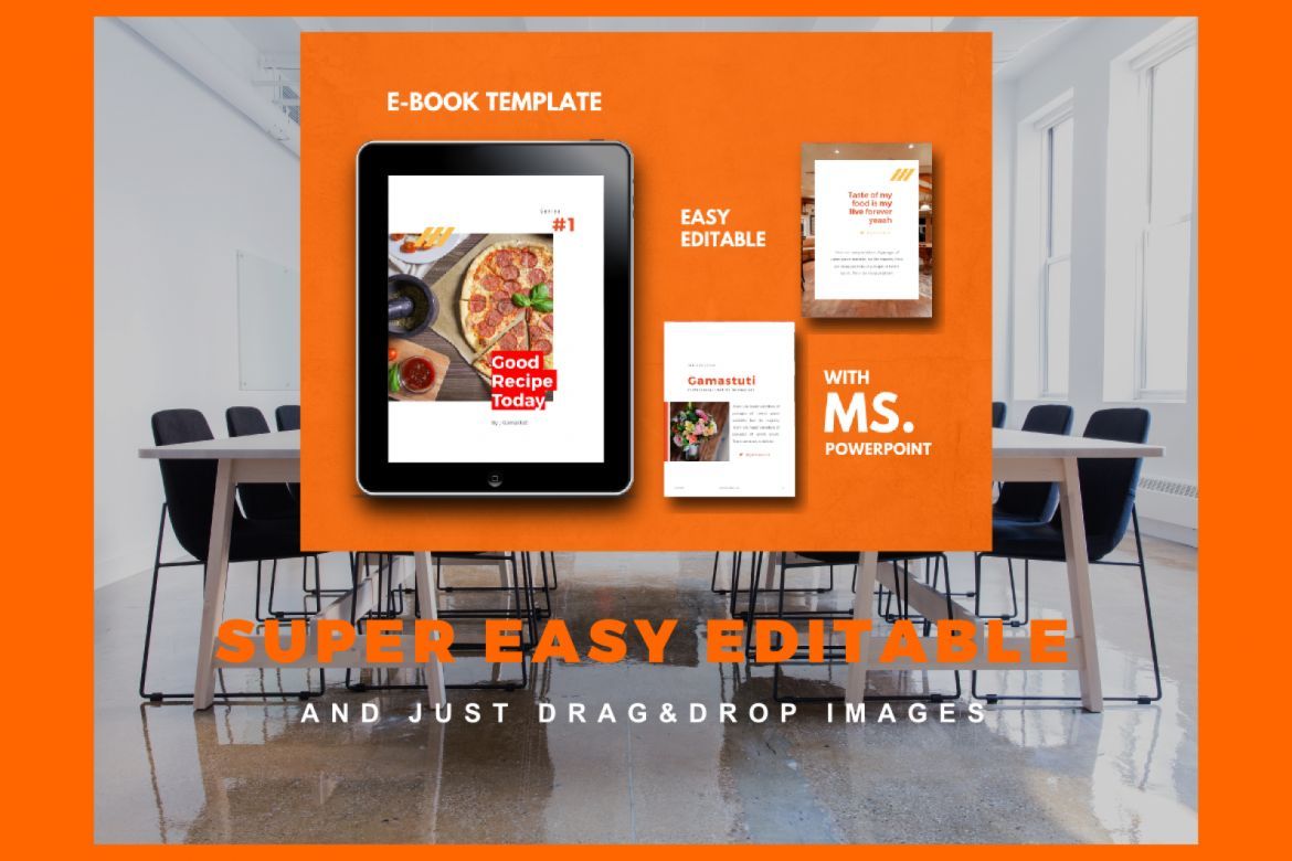 16 Pages Recipe eBook Template PowerPoint - view 7