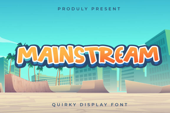 Mainstream - Free Quirky Display Font