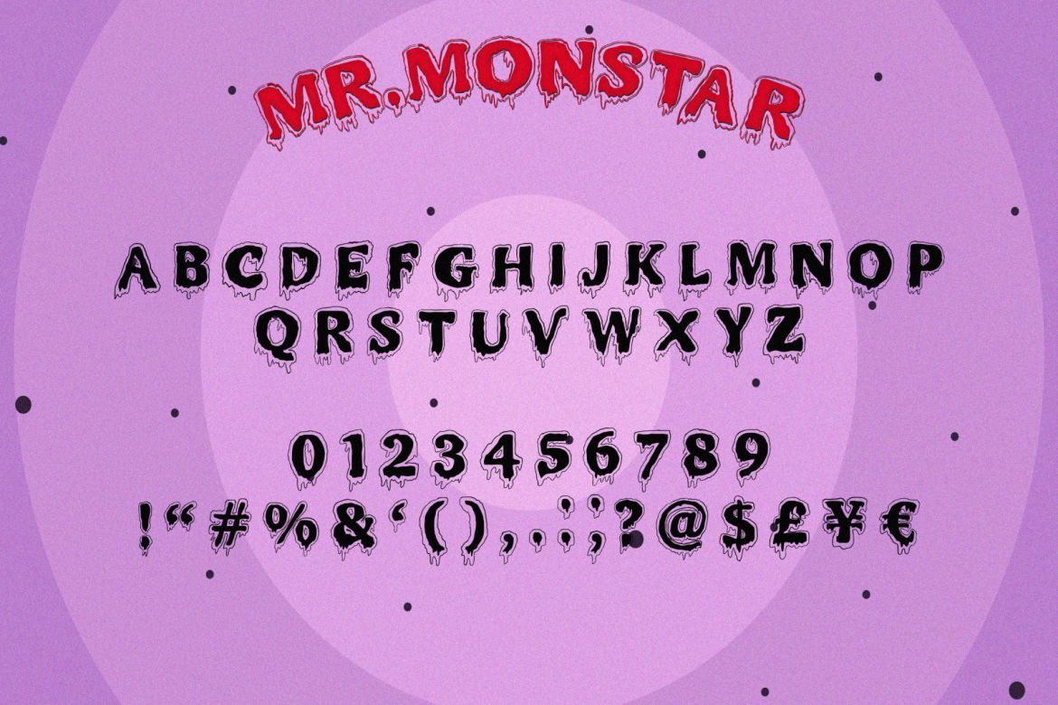 Mr Monstar Font - view 3