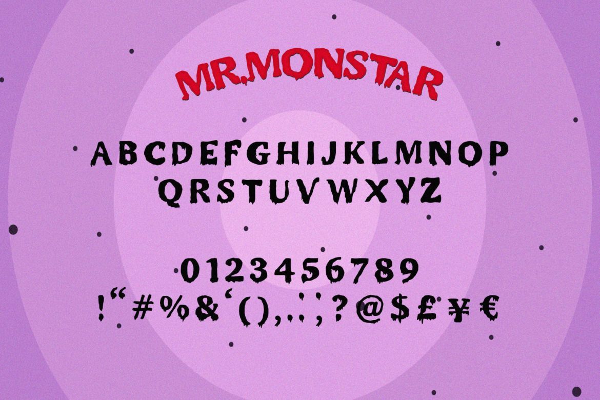 Mr Monstar Font - view 4