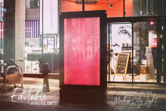 City Light Board Mockup 24