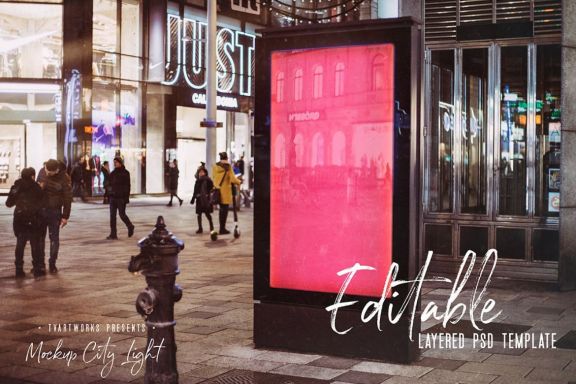 City Light Board Mockup 25