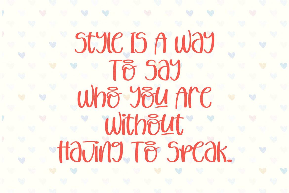 Cutie Delina - FREE Handwritten Font alternate