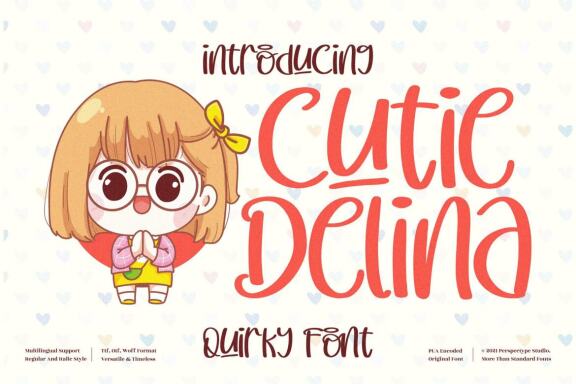 Cutie Delina - FREE Handwritten Font