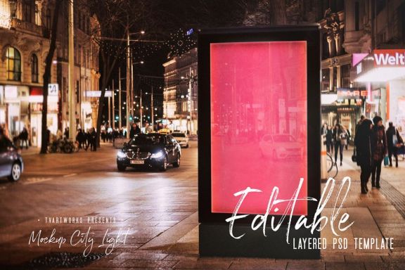 City Light Board Mockup 26