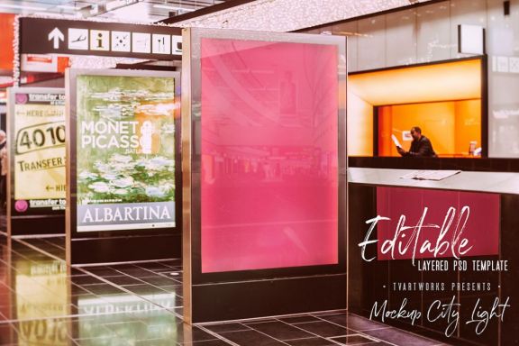 City Light Board Mockup 27