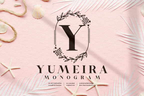 Yumeira Monogram - FREE Decorative Font