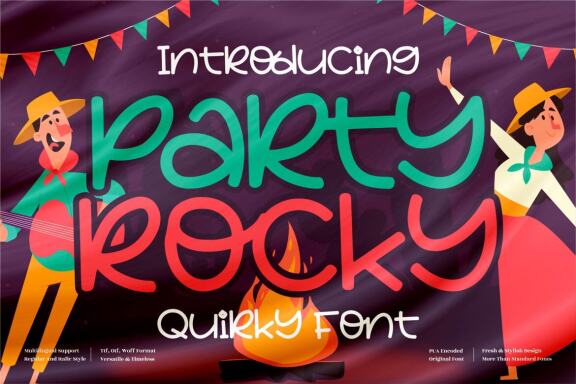 Party Rocky - FREE Quirky Font