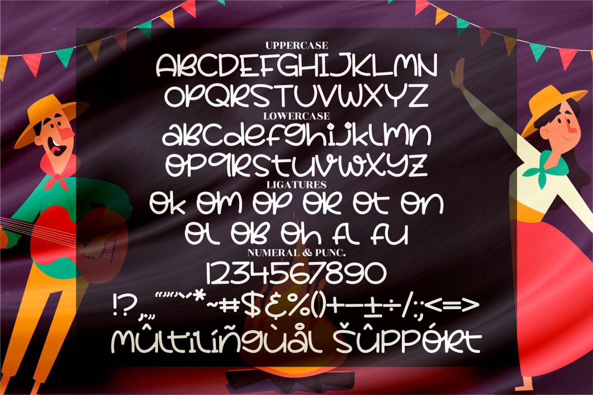 Party Rocky - FREE Quirky Font - view 7