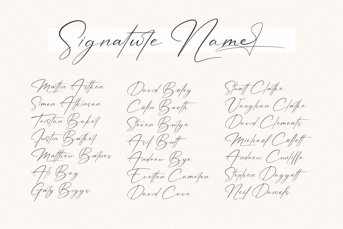 Patricia Signature - FREE Script Font alt