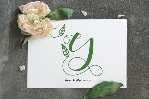 Branch Monogram - Free Font - view 1