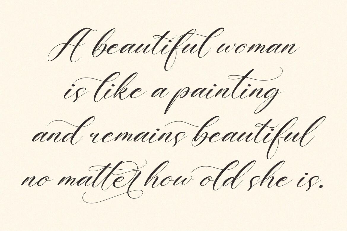 Harietta Bulmer - FREE Beautiful Script - view 4