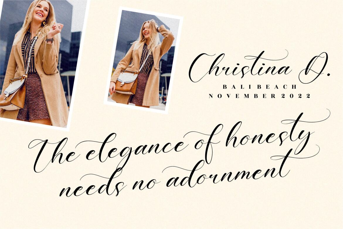 Harietta Bulmer - FREE Beautiful Script - view 6