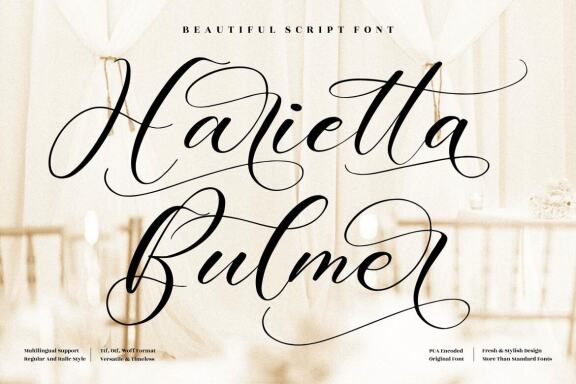 Harietta Bulmer - FREE Beautiful Script