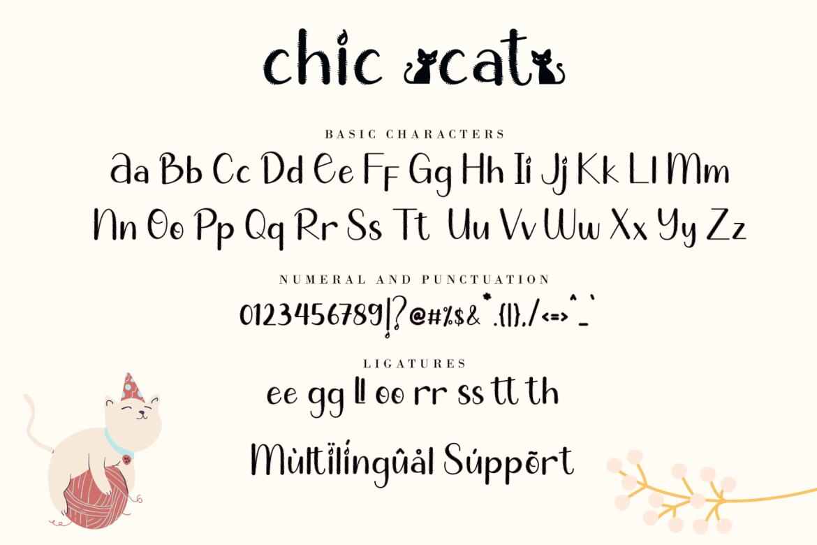 Chic Cat - Free Font - view 8
