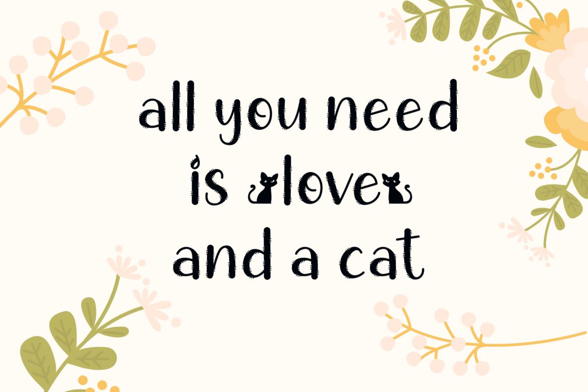 Chic Cat - Free Font - view 4