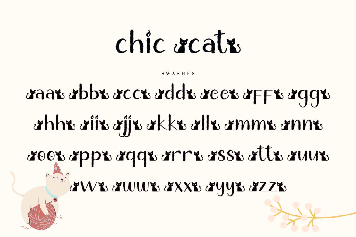 Chic Cat - Free Font - view 9