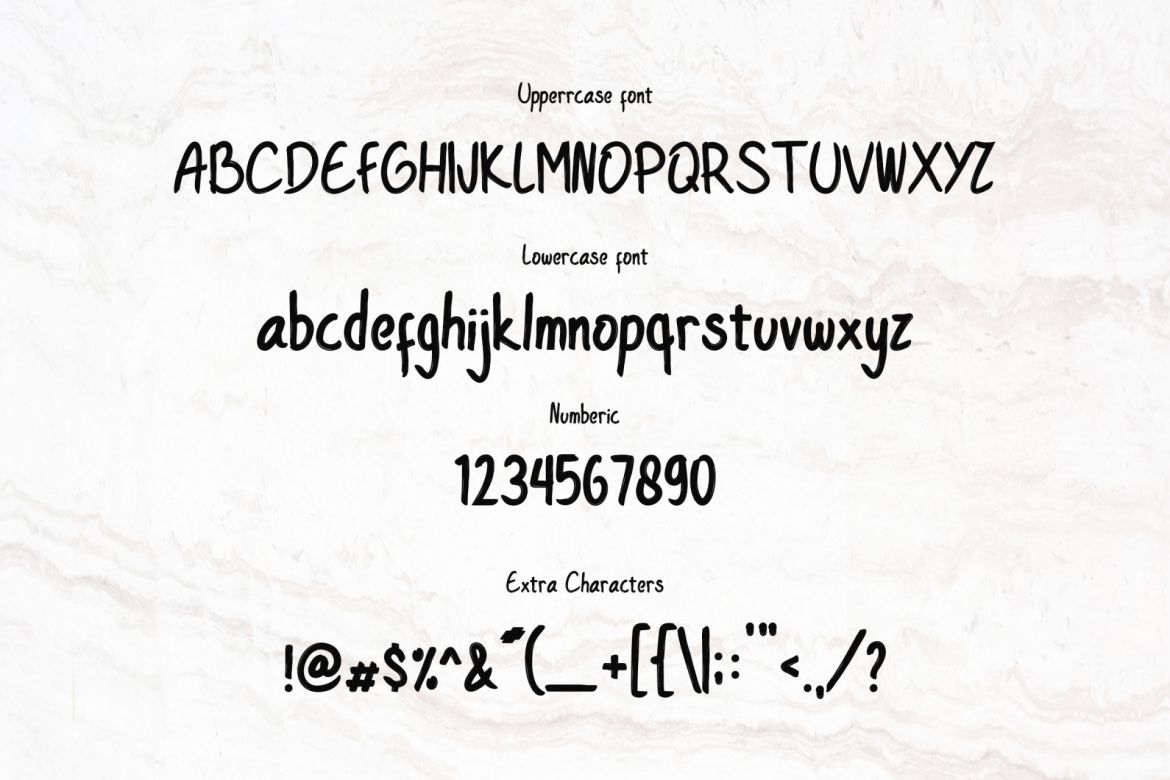 Donkey - Handwritten Font alt