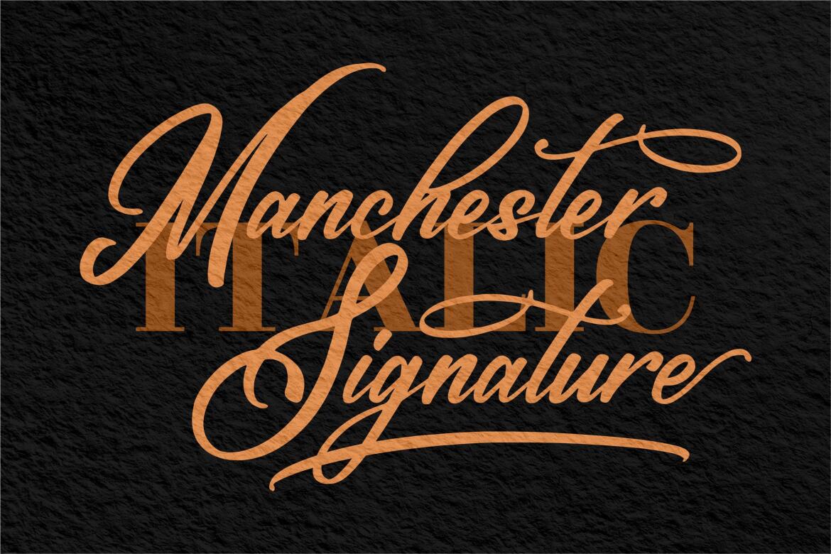 Maschester Signature - Free Font alt
