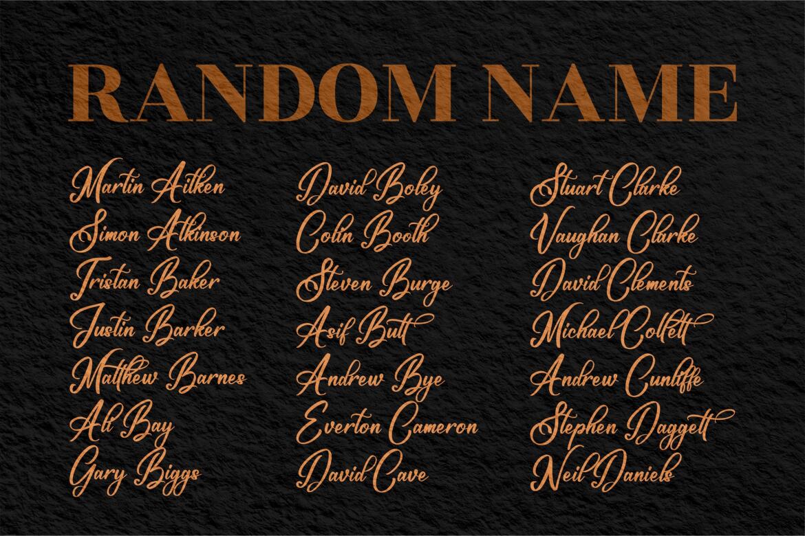 Maschester Signature - Free Font - view 6