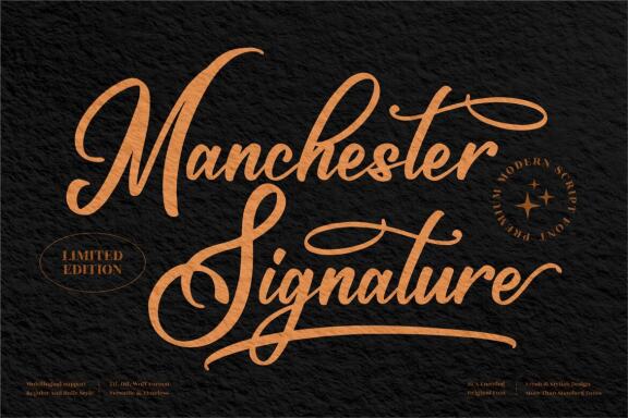 Maschester Signature - Free Font