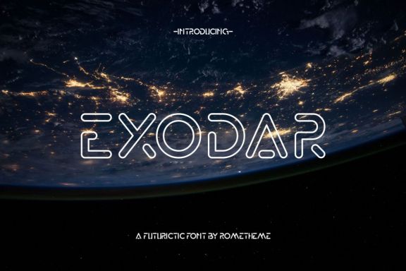 Exodar - Futuristic Font