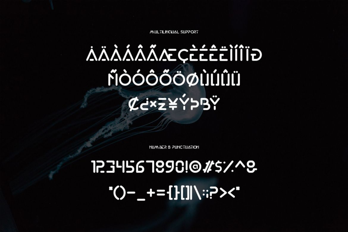 Exodar - Futuristic Font - view 3