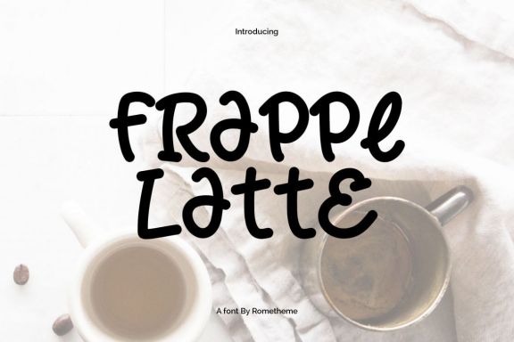 Frappe Latte - Display Font