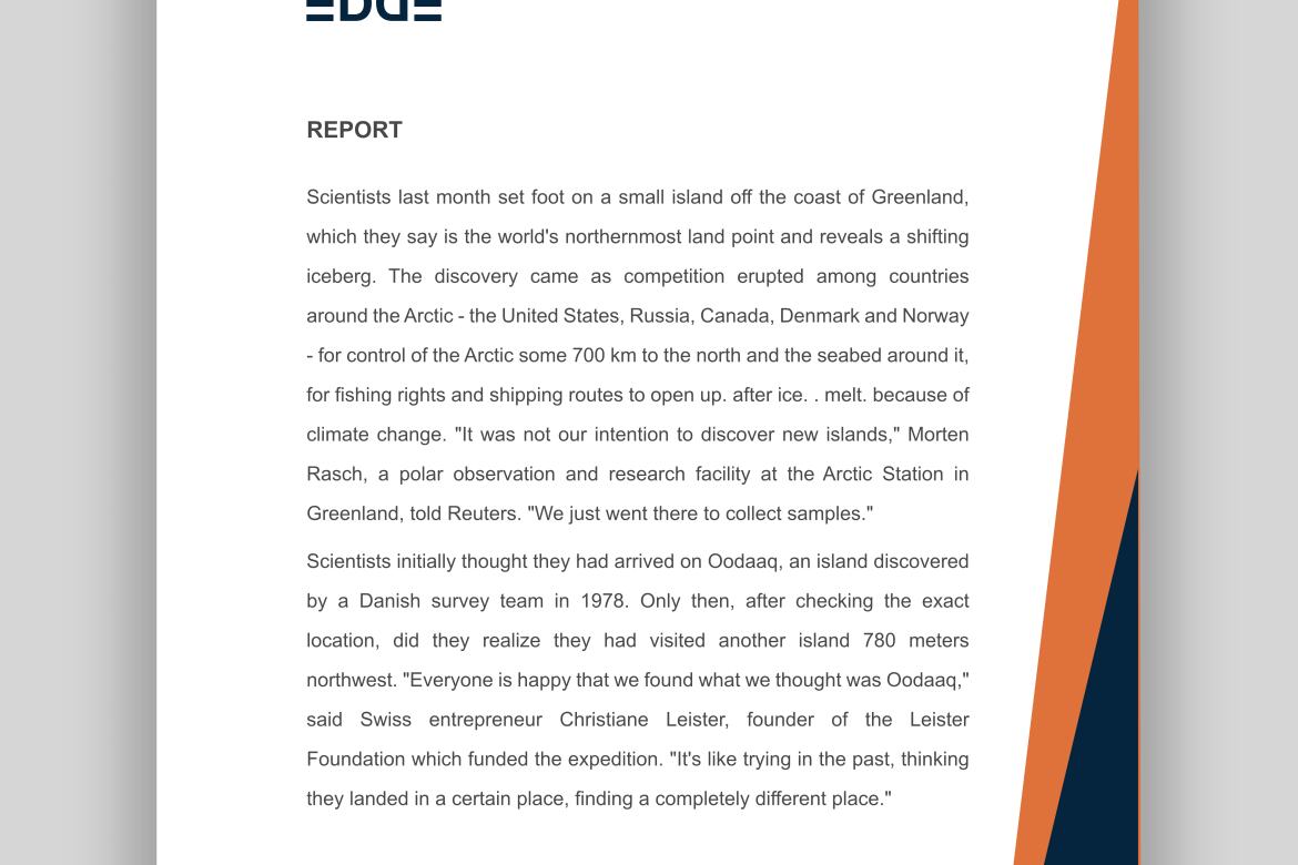 LETTERHEAD EDGE21 - Free Template alternate